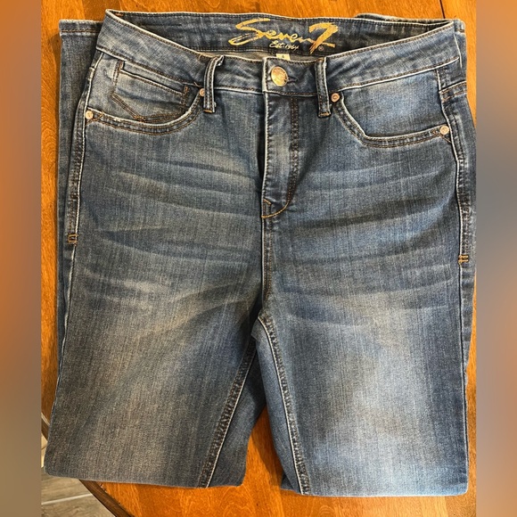 Seven7 Denim - Seven 7 Blue Jeans Denim Bombshell High Rise Skinny Size 4